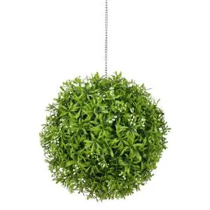 Fiori artificiali dell'ortensia delle piante di palla verdi