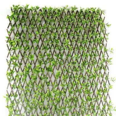 Schermo di siepe di foglia di edera artificiale