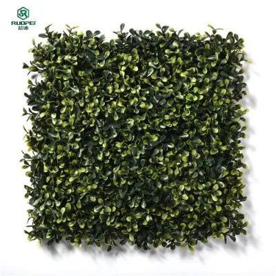 Decorazione murale in plastica verde foglia recinzione