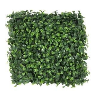 Siepe di pannelli di siepe di bosso artificiale fatto a mano per parete decorativa