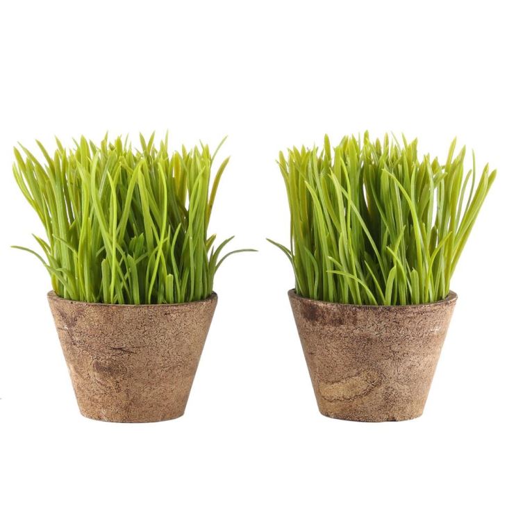 Artificial Potted Plant With Pot Grass