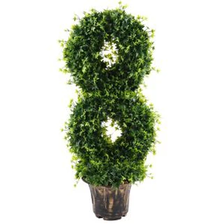 Albero di bosso di erba artificiale a spirale